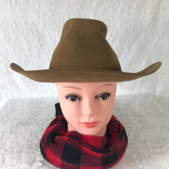 Vintage JB Stetson 4X Beaver XXXX Cowboy Hat Open Road 6 7/8 Oval Long Fit - Picture 2 of 15